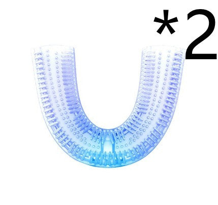 360 Degrees Intelligent Automatic Electric Toothbrush Waterproof U-Type Toothbrush Whitening Blue Light USB Charging