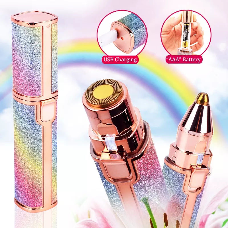 2-in-1 Eyebrow Trimmer and Facial Shaver