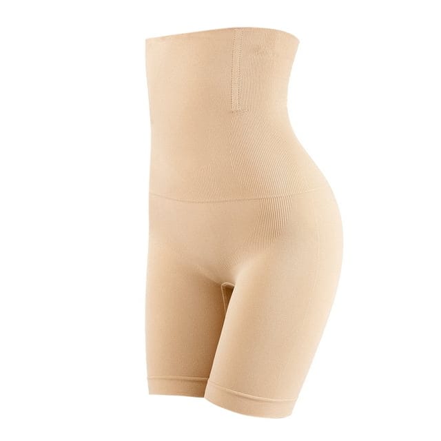 Invisible High-Waist Tummy Control Shaper - Seamless Slimming Shorts (Skin Color)