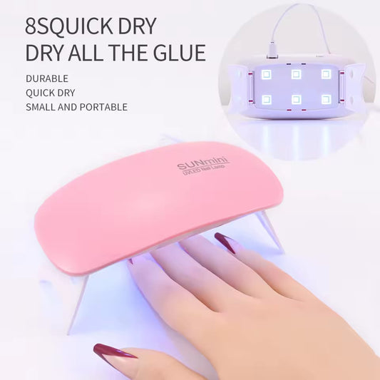 Mini Uv Led Nail Lamp Portable Gel Curing Lamp Pocket Size Compact Mini Nail Dryer For Quick And Efficient Nail Care